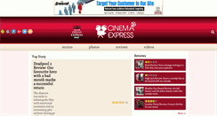 Desktop Screenshot of cinemaexpress.com
