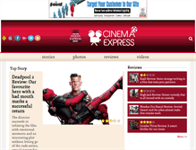 Tablet Screenshot of cinemaexpress.com